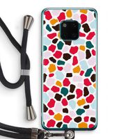 Colored Giraffe: Huawei Mate 20 Pro Transparant Hoesje met koord