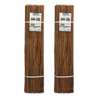 ProGarden Wilgscherm / wilgmat - 5 meter - bruin - tuinscherm / schutting