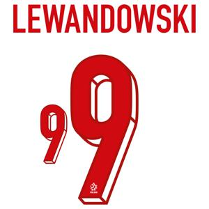 Lewandowski 9 (Officiële Polen Bedrukking 2024-2025)