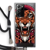 Tiger and Rattlesnakes: Samsung Galaxy Note 20 Ultra / Note 20 Ultra 5G Transparant Hoesje met koord