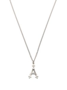 Emanuele Bicocchi collier en argent sterling à pendentif Alphabet A