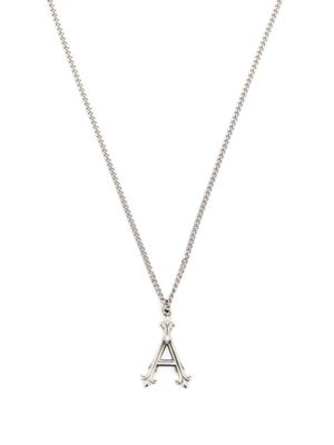 Emanuele Bicocchi collier en argent sterling à pendentif Alphabet A