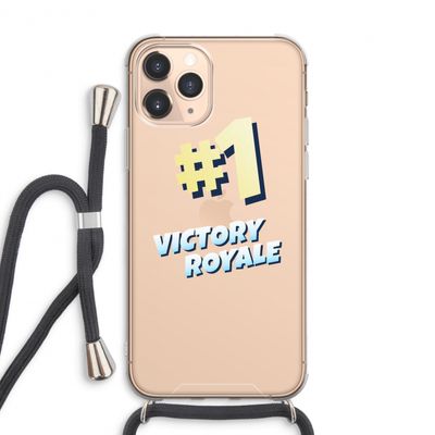 Victory Royale: iPhone 11 Pro Max Transparant Hoesje met koord