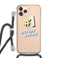 Victory Royale: iPhone 11 Pro Max Transparant Hoesje met koord
