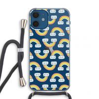 Regenboog: iPhone 12 mini Transparant Hoesje met koord