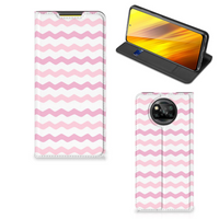 Xiaomi Poco X3 Pro | Poco X3 Hoesje met Magneet Waves Roze - thumbnail