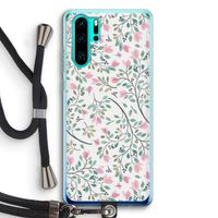 Sierlijke bloemen: Huawei P30 Pro Transparant Hoesje met koord