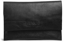 MUUD Hepburn Black - Handgemaakt leren etui 17x28cm