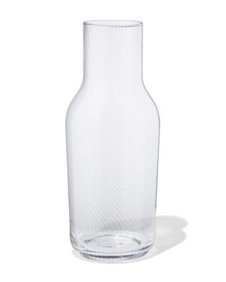 051 Karaf 1.2L Bergen Glas Twist Reliëf (transparant)