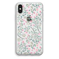 Sierlijke bloemen: iPhone X Transparant Hoesje