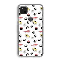 Sushi time: Google Pixel 4a Transparant Hoesje