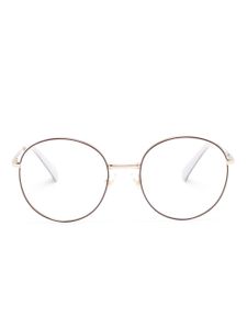 Miu Miu Eyewear lunettes de vue à monture ronde - Rouge