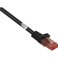 Renkforce RJ45 Netwerkkabel, patchkabel CAT 6 U/UTP 1.00 m Zwart Snagless, Halogeenvrij 1 stuk(s) - thumbnail