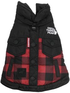 DSQUARED2 manteau pour chien à logo imprimé - Noir