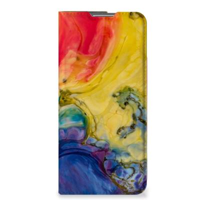 Bookcase OPPO Find X5 Pro Watercolor Dark Bookcase OPPO Find X5 Pro Watercolor Dark