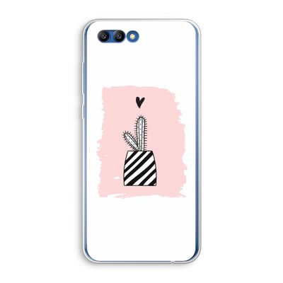 Zwart-wit cactus: Honor 10 Transparant Hoesje