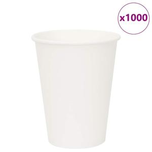 VidaXL Papieren koffiekopjes 1000 st 12oz 300 ml wit