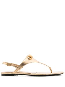 Valentino Garavani sandales à détail VLOGO Signature - Or