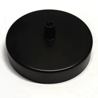 Kap metaal 10CM zwart staal 1 uitgang 100mm Kap metaal 10CM zwart staal 1 uitgang 100mm
