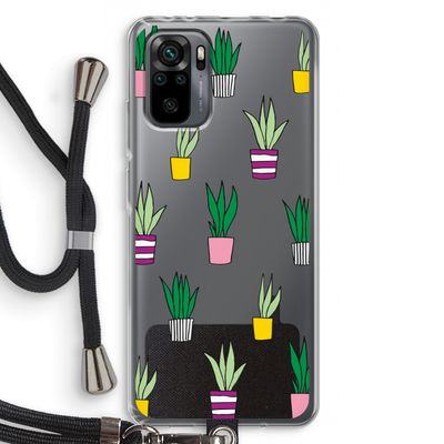 Sanseveria: Xiaomi Redmi Note 10 Pro Transparant Hoesje met koord