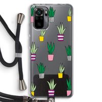 Sanseveria: Xiaomi Redmi Note 10 Pro Transparant Hoesje met koord