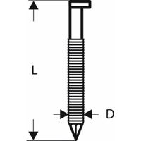 D-kopstripnagel SN34DK 90RG, 3,1 mm, 90 mm, verzinkt, gegroefd 2500 stuk(s) Bosch Accessories 2608200023