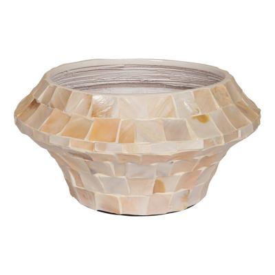 Daven Cream poly shell pot rond laag S