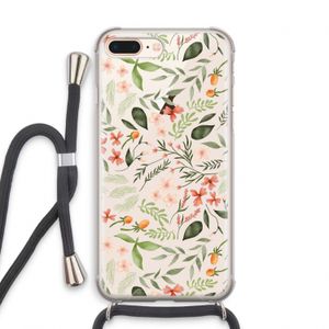 Sweet little flowers: iPhone 8 Plus Transparant Hoesje met koord