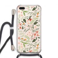 Sweet little flowers: iPhone 8 Plus Transparant Hoesje met koord