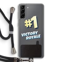 Victory Royale: Samsung Galaxy S21 Plus Transparant Hoesje met koord