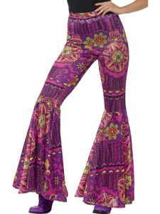 Flower power broek dames Hippie