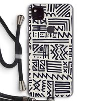 Marrakech print: Pixel 4a 5G Transparant Hoesje met koord