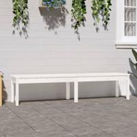 Tuinbank 2-zits 203,5x44x45 cm massief grenenhout wit