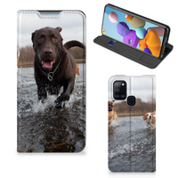 Samsung Galaxy A21s Hoesje maken Honden Labrador