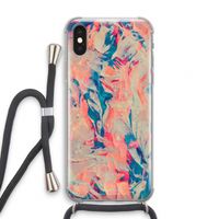 Alone: iPhone XS Transparant Hoesje met koord