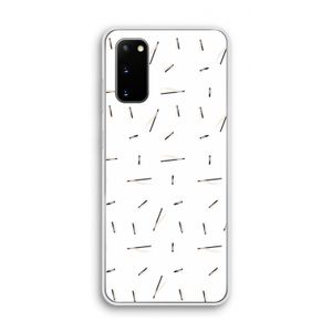Hipster stripes: Samsung Galaxy S20 Transparant Hoesje