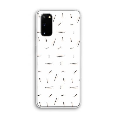Hipster stripes: Samsung Galaxy S20 Transparant Hoesje