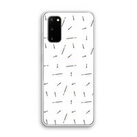 Hipster stripes: Samsung Galaxy S20 Transparant Hoesje
