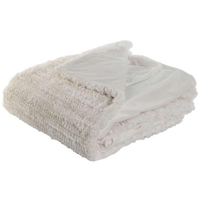 Deken Home ESPRIT Beige 220 x 240 x 1 cm