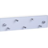 Zeller sleutelrek transparant glas voor 5 sleutels - 30 cm - Sleutels ophangen