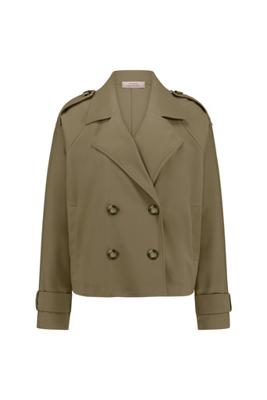Cato bonded trenchcoat - earth - 12480