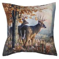 Clayre & Eef Kussenhoes 45x45 cm Bruin Polyester Vierkant Rendieren - thumbnail