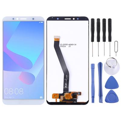 LCD-scherm en digitizer volledige assemblage voor Huawei Y6 Prime (2018) (wit)
