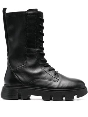 Geox bottines Vilde en cuir - Noir