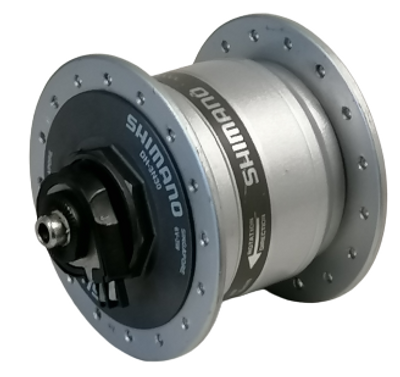 Shimano naafdynamo 6v 3 watt 36 gaats uitvalnaaf zilver