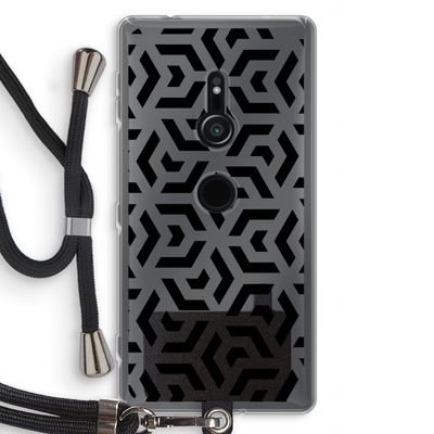 Crazy pattern: Sony Xperia XZ2 Transparant Hoesje met koord