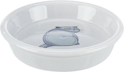 TRIXIE VOERBAK / WATERBAK BOZE KAT GRIJS
