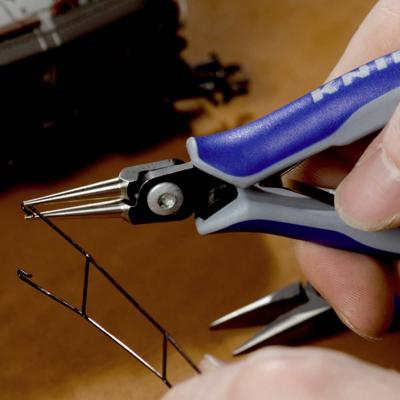 Knipex 34 32 130 Rondbektang Elektronica en fijnmechanica Recht Chroom-vanadium kogellagerstaal 135 mm