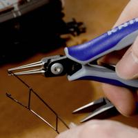 Knipex 34 32 130 Rondbektang Elektronica en fijnmechanica Recht Chroom-vanadium kogellagerstaal 135 mm