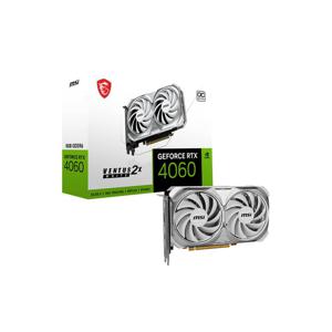 MSI Nvidia GeForce RTX 4060 Videokaart VENTUS 2X WHITE OC 8 GB GDDR6-RAM PCIe x8 HDMI, DisplayPort Overclocked, Vulkan, NVIDIA G-Sync